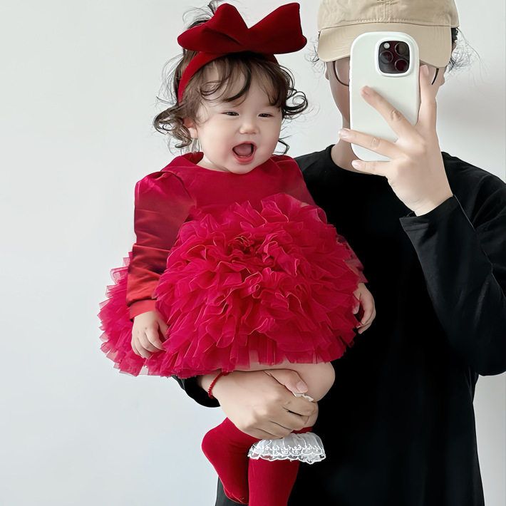 韩版可爱俏皮生日公主裙蓬蓬裙子