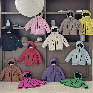 儿童羽绒服反季清仓冲锋衣保暖连帽外套宝宝冬装内胆防寒服2025新