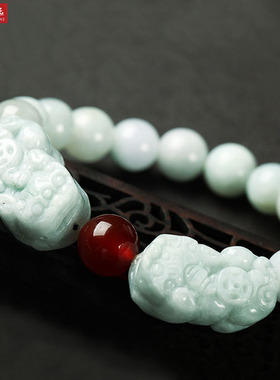 梦之妮情侣翡翠貔貅饰品玉石水晶