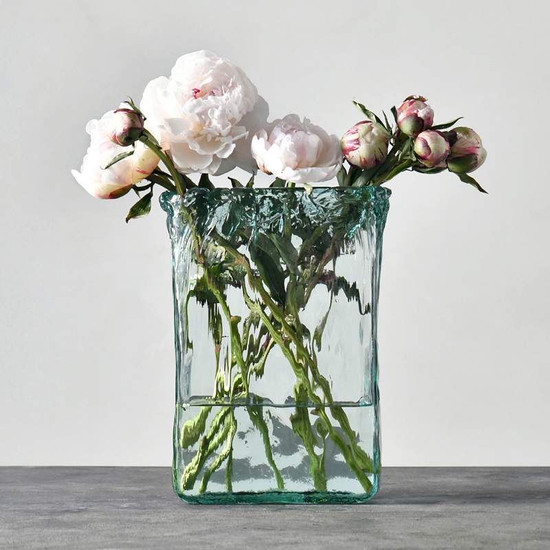 西班牙VSM进口手工环保玻璃花瓶欧式摆件现代简约客厅餐桌大花瓶-封面