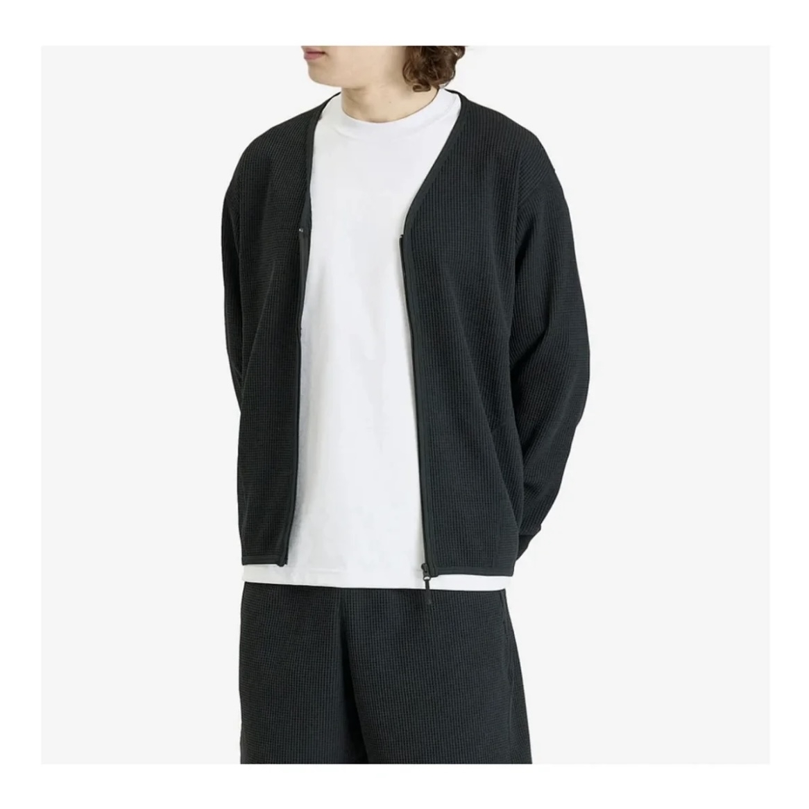 GDW SOLOTEX华夫格长袖防晒抗菌速干透气针织开衫拉链外套GL45143