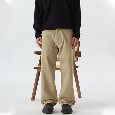 【断码清仓】日系长裤宽松休闲锥形奇诺布 Wide Chino Pants 913E