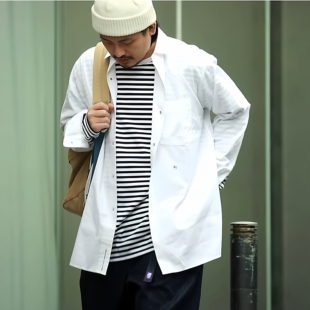 Regular Collar Wind Shirt纯色日系宽松衬衫衬衣情侣外套