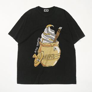 Kith Treats Honey Pot Vintage Tee蜂蜜冰淇淋印花T恤宽松短袖