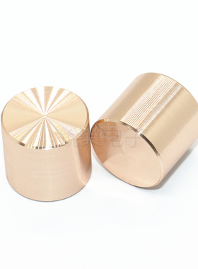 铝旋钮15x13金色半轴花6mm电位器音响光身外铝内胶金属旋钮调节帽