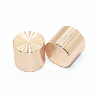 铝旋钮15x13金色半轴花6mm电位器音响光身外铝内胶金属旋钮调节帽