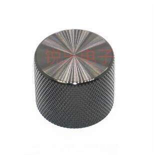 全铝实心菠萝纹旋钮21.5*16.8MM胶芯D轴花旋钮仪器医疗设备调节帽