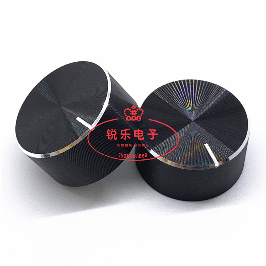 铝旋钮6mm半轴电位器帽20x10MM铝合金旋钮编码器开关帽金属旋钮
