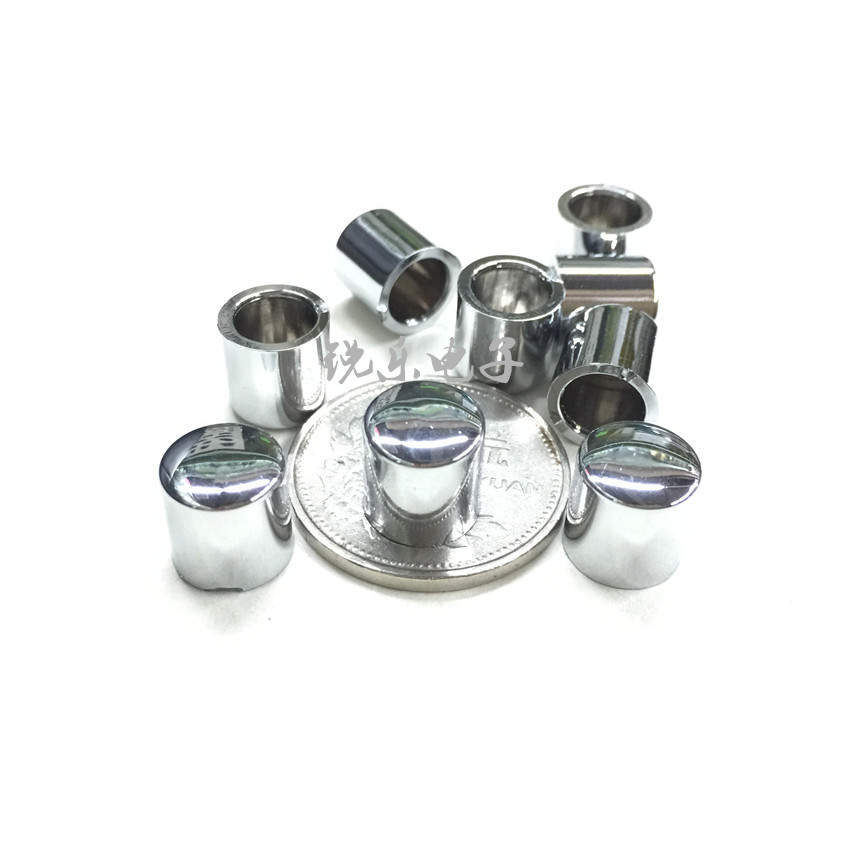 电镀按键帽10X10mm圆孔按键帽12*12轻触开关镀银按键帽 量大优惠图片
