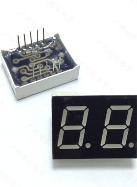 0.4英寸 2位LED两位七段高亮红数码管 4201BS 10脚共阳两位数码管