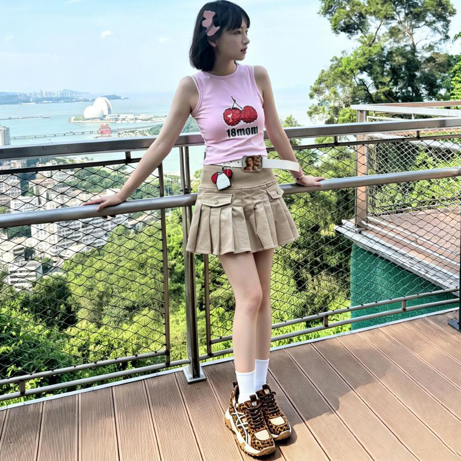 豹纹内增高小个子阿甘鞋女秋季9公分超高跟透气运动休闲德训鞋子