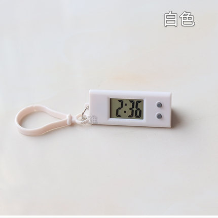 数字式无声小时钟电子学生考研静音表便携创意钥匙扣挂表考试小钟