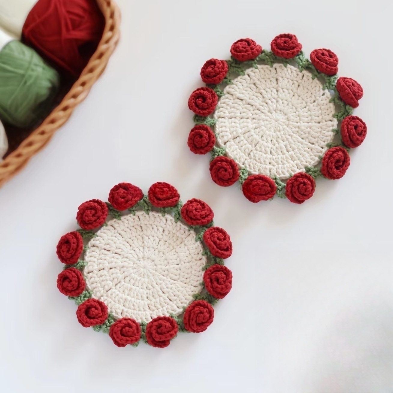 手工毛线diy玫瑰花花束杯材料包钩铃兰织杯变手创意礼物编织杯垫,纺织面料/辅料/配套,其他纺织辅料,淘宝优惠券,粉丝福利购,淘宝优惠卷