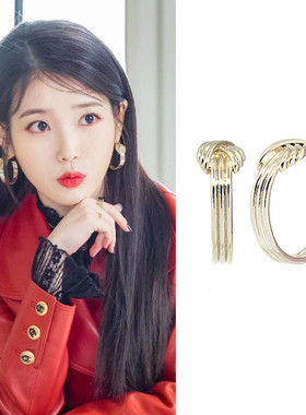 特价现货YoungWon正品韩剧德鲁纳酒店IU李知恩CLC同款合金耳环