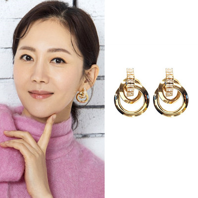 现货耳环YOUNGWON水晶明星同款