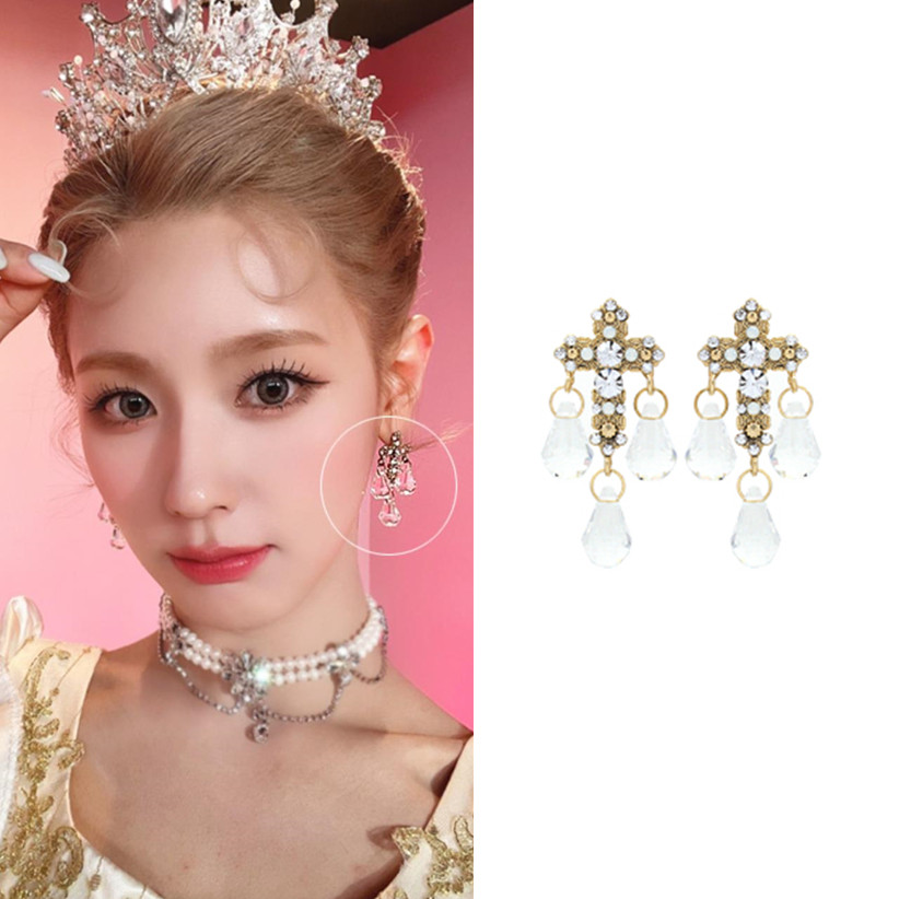 现货流苏耳环YOUNGWON925银韩剧