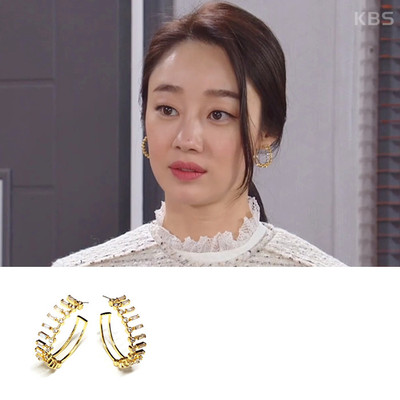 现货耳环YoungWon合金优雅水晶女