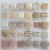 2025大地色美拉德色系小样发绳文玩头饰原创辅料饰品设计手工配件