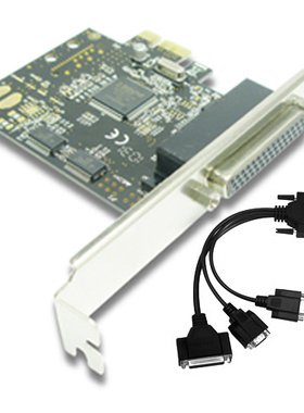 正品魔羯PCI-E转串并口卡PCI-E 2串口卡1并口卡MCS9901芯片9针COM