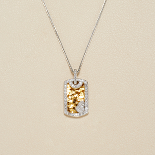 AHCHOO 静奢璀璨星河碎冰冰满镶锆石葫芦项链S925纯银爆闪锁骨链