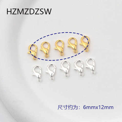 12mm龙虾扣保色DIY手链项链材料钥匙扣书包饰品配件连接扣配饰