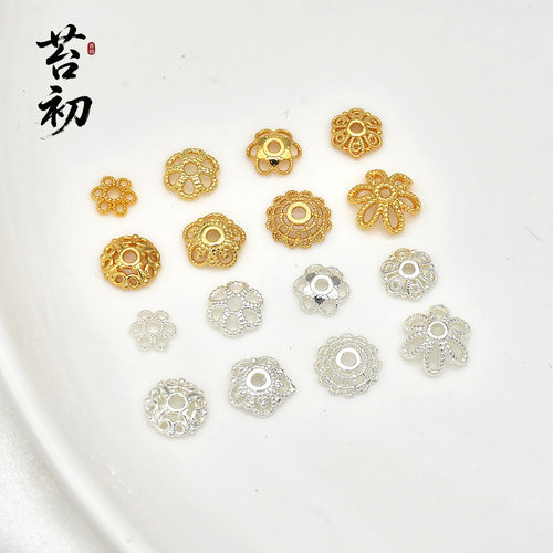 铜镀18K真金厚银手串隔片配件