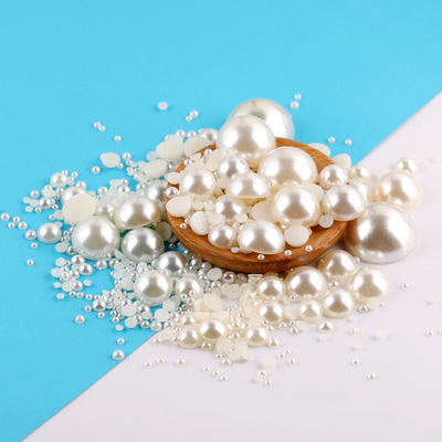 手工DIY饰品材料ABS半圆仿珍珠