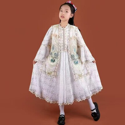 新疆维吾尔族服装女新款民族风刺绣上衣半身裙套装帽子单买