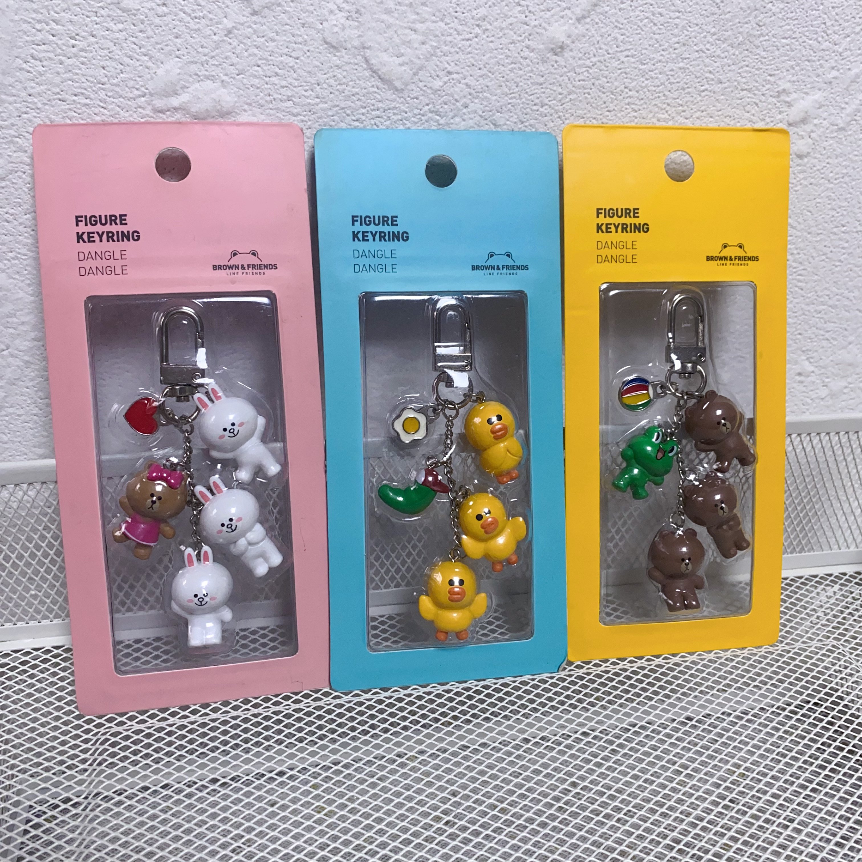 LINE FRIENDS布朗熊丘可周边钥匙扣全身挂件挂饰包挂