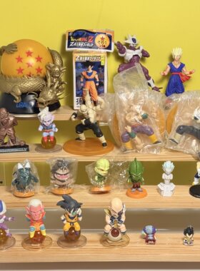 YJJ日代正版中古A-102散货玩具杂货孤品绝版七龙珠超可动挂件摆件