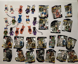 YJJ 正版日代 A-41中古散货玩具杂货孤品挂件摆件 星战高达积木熊