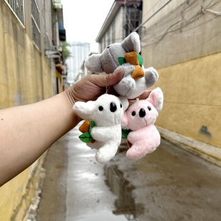 10cm可爱考拉公仔毛绒挂件背包挂饰钥匙扣玩偶抓机娃娃毛绒玩具小