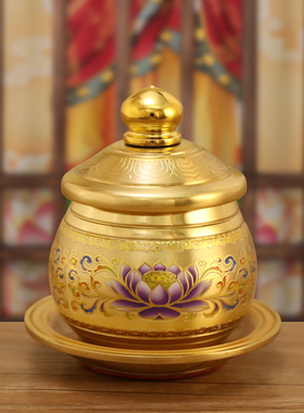 信扬工艺纯黄铜家用圣水供水杯