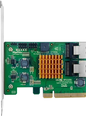 Highpoint火箭RR2720 6Gb miniSAS RAID磁盘阵列卡硬盘扩展直通卡