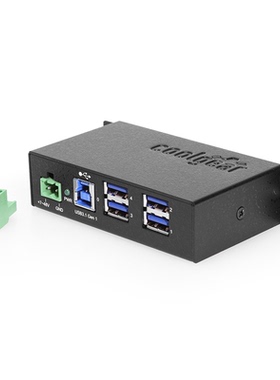 Coolgear USBG-4U3MLR2 4口USB 3.2 Gen1工业级Hub金属封装扩展器