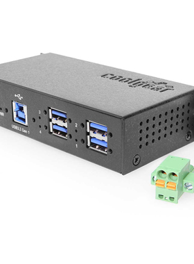 Coolgear USBG-4U3ML USB3.2 GEN1 4口工业级金属Hub需要外接供电