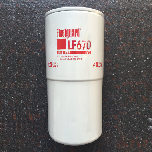 康明斯机油滤芯LF670 3889310 3313279 LF9325柴油发电机保养配件