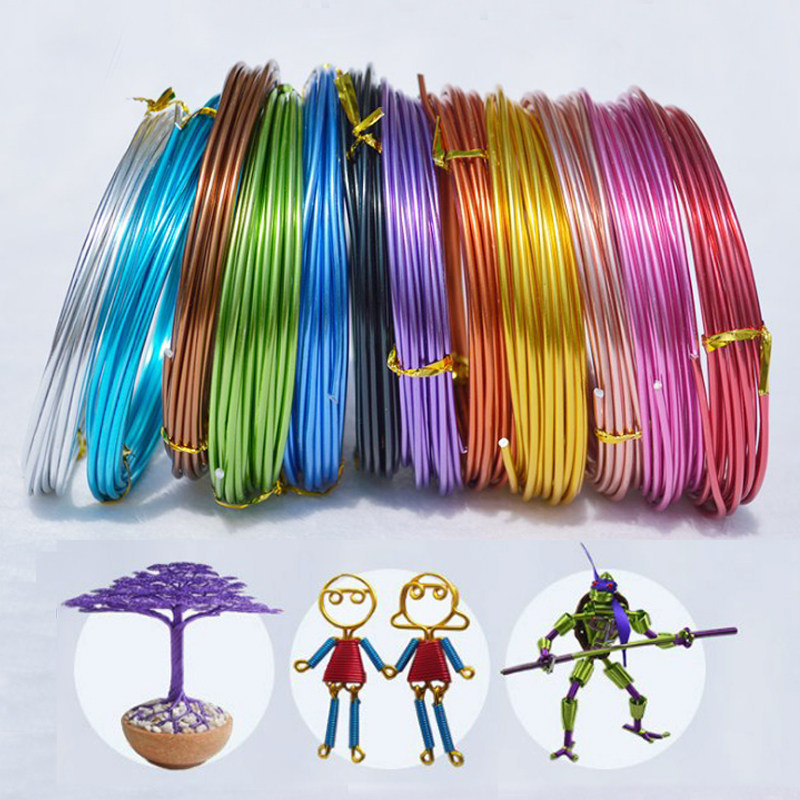 彩色铝线软铝线创意铝丝编织工艺品造型线定型摆件线手工diy材料