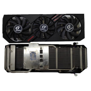 七彩虹GTX1660super 三风扇散热器总成 显卡散热器孔距5.1cm原装