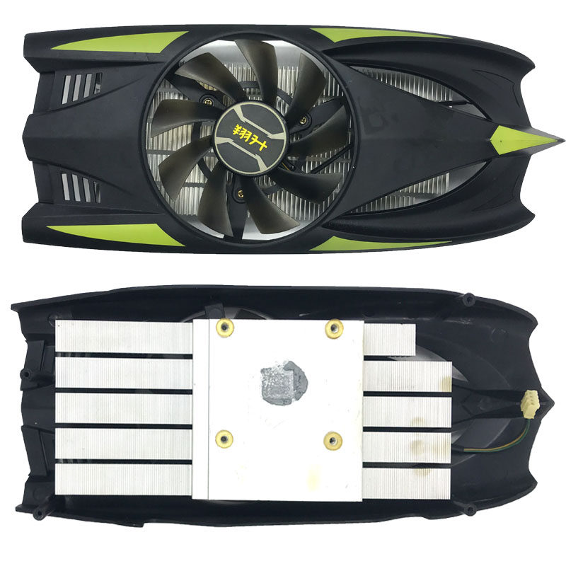 翔升GTX1050ti孔距4.3cm单风扇4针台式电脑1050显卡散热器总成