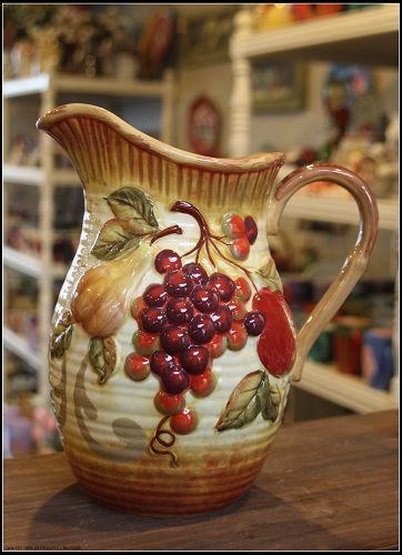 夏洛克出口家居 陶瓷手绘 certifiedinternational浮雕果园花瓶