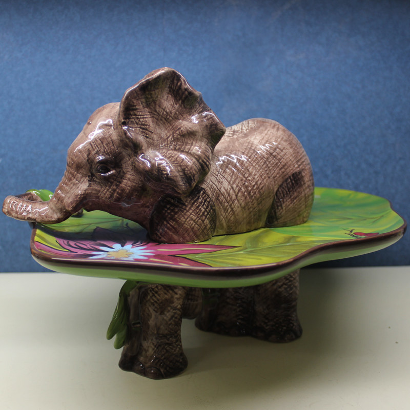 【优惠】夏洛克家居  陶瓷手绘 tracy porter大象蛋糕/水果/托盘,餐饮具,果盆/果盘/果篮,淘宝优惠券,粉丝福利购,淘宝优惠卷