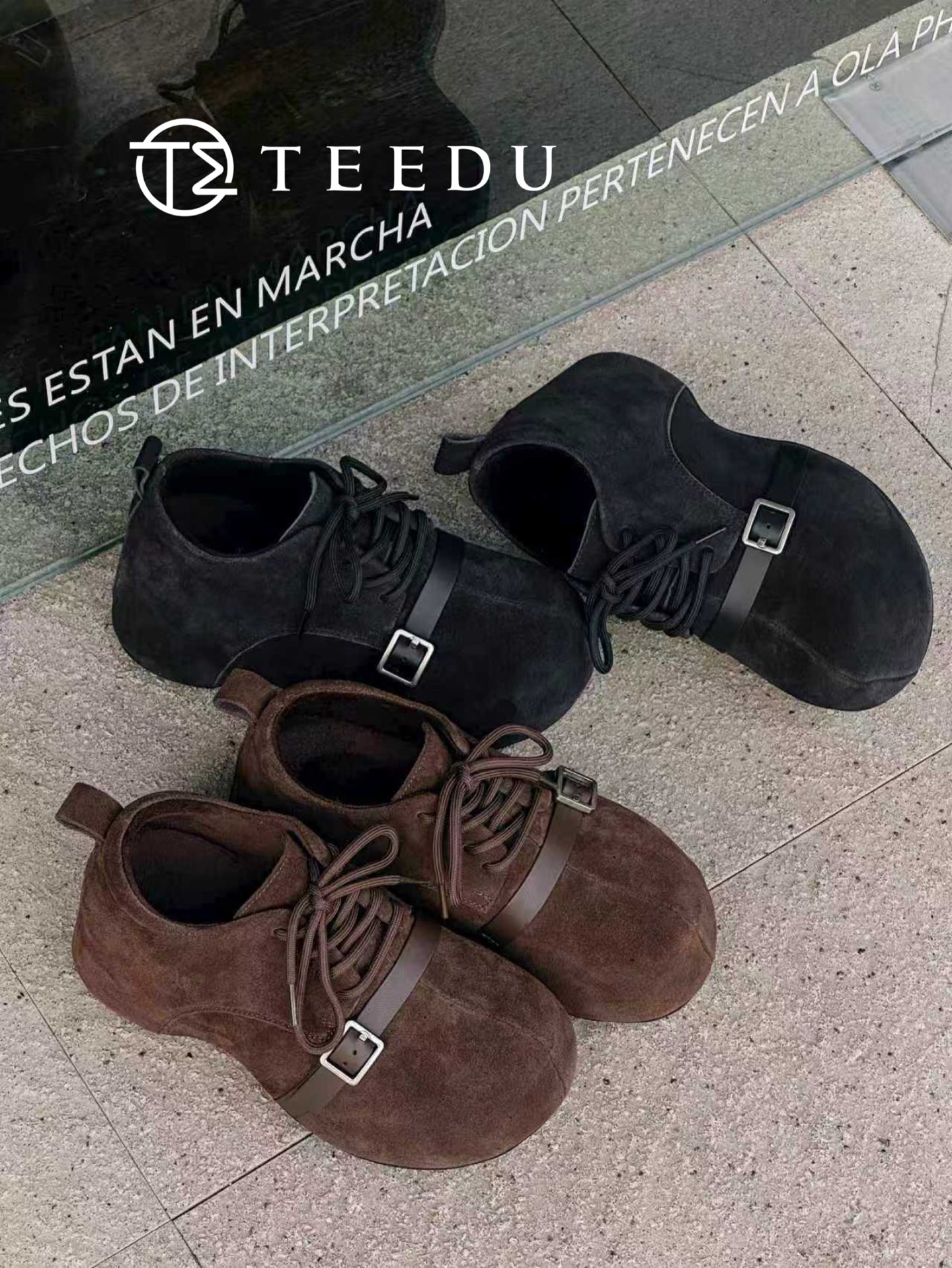 缇度TEEDU2025秋冬款真皮高端欧货女款百搭博肯鞋