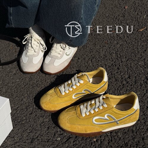 TEEDU缇度 2026春款德训鞋女鞋真皮复古轻便内增高阿甘运动鞋女 - 封面