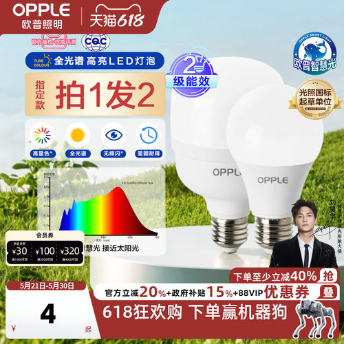 欧普高显色球泡瓦数螺口齐全新款