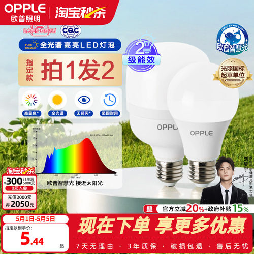 欧普高显色球泡瓦数螺口齐全新款