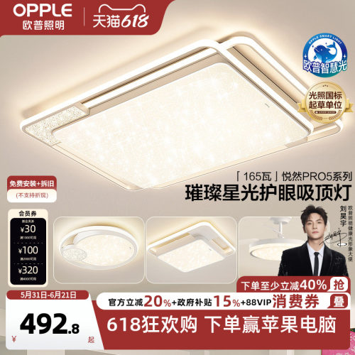 奶油风定制光谱欧普现代简约