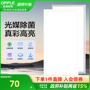 欧普照明集成吊顶led平板灯天花板灯铝扣板吊顶灯厨房卫生间30X60