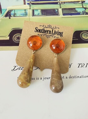 s20青岛外贸欧美原单首饰品2025新品时尚古典风格气质百搭耳环女