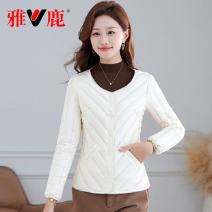 中老年百搭保暖贴身打底穿马甲 短款 雅鹿2025新款 羽绒服内胆女修身
